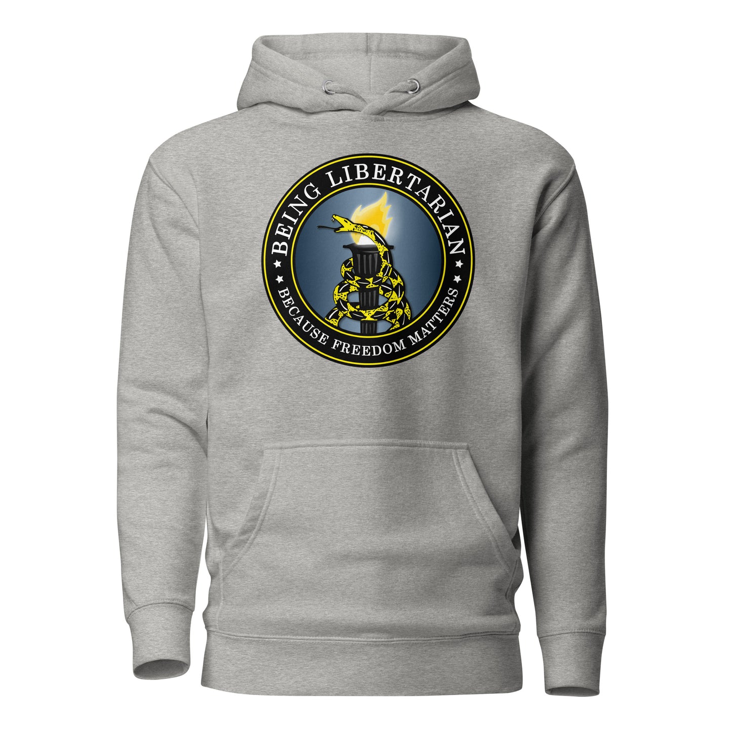Classic Being Libertarian Gadsden Logo Hoodie