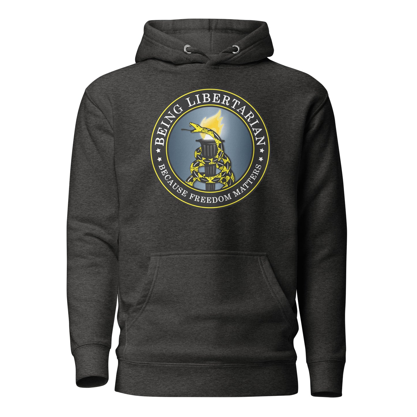 Classic Being Libertarian Gadsden Logo Hoodie
